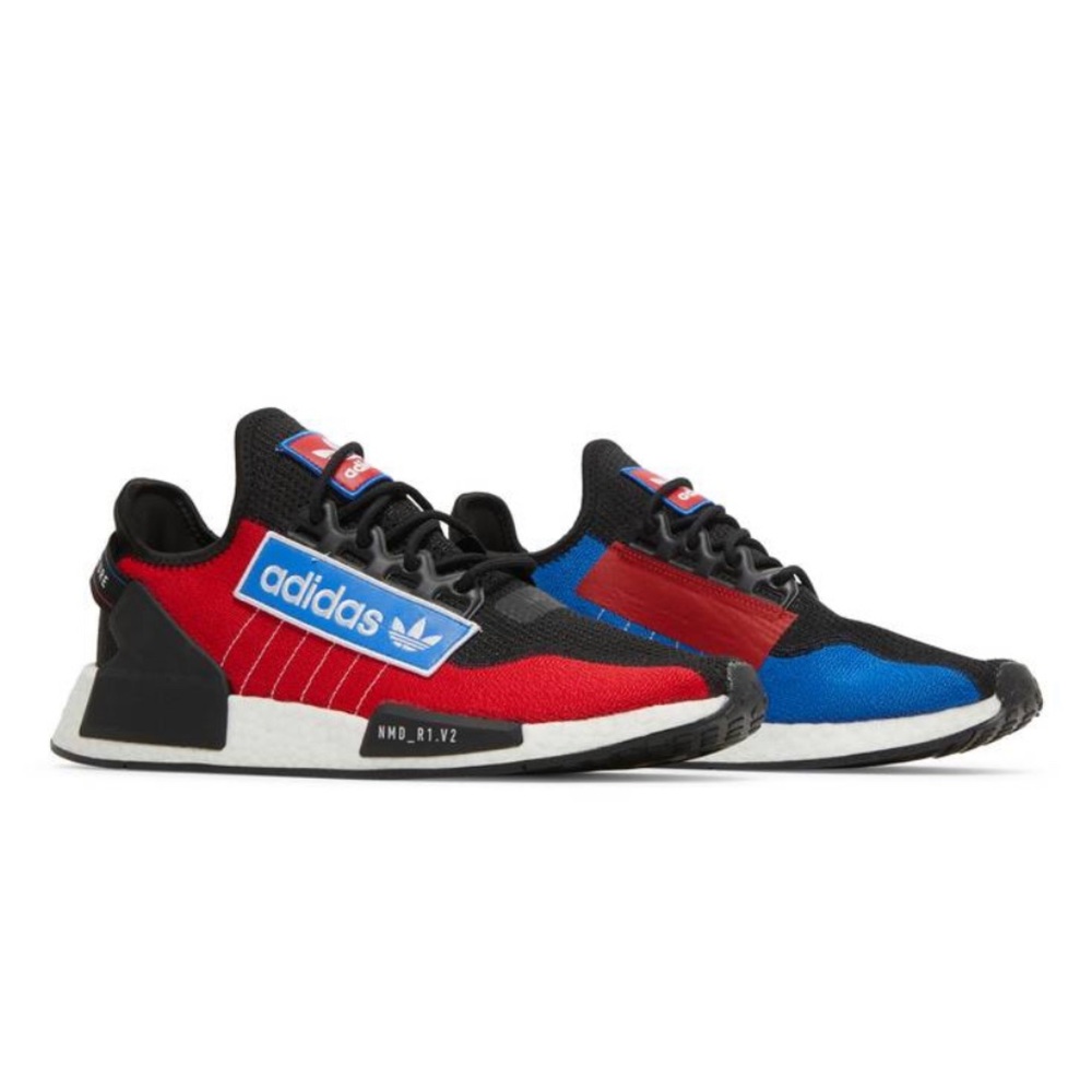 Adidas NMD R1.V2 Black Grey Blue Red Shoes GX6326 Men's Size